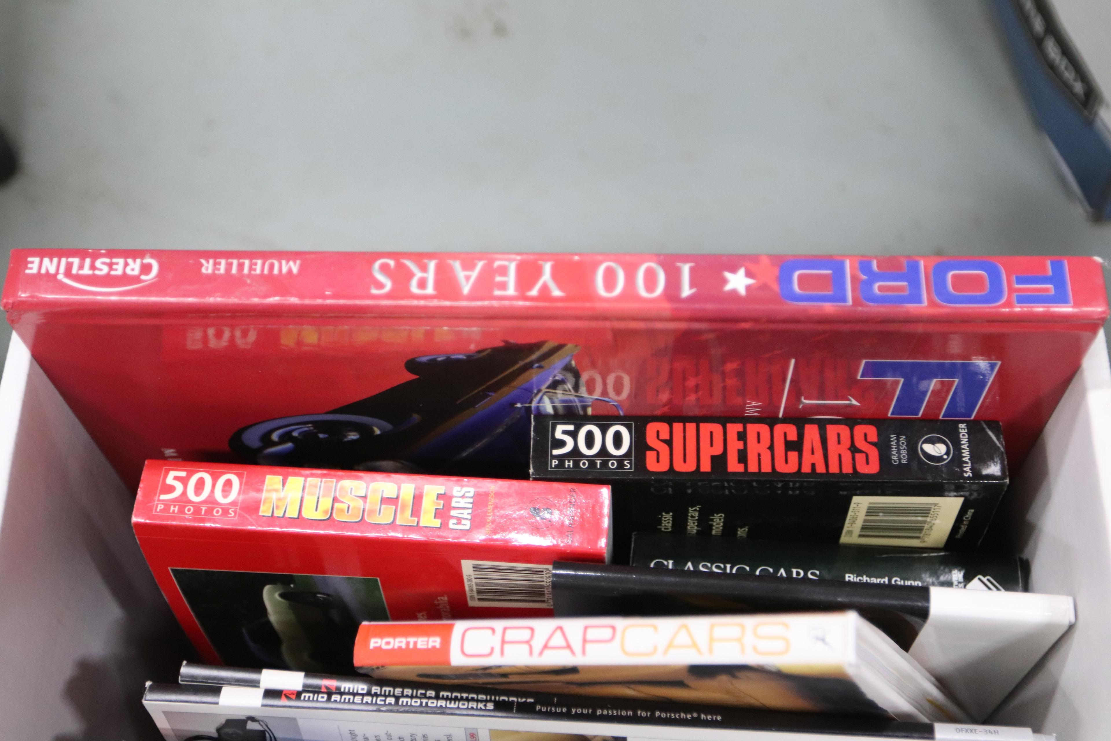 One box of automotive magazines