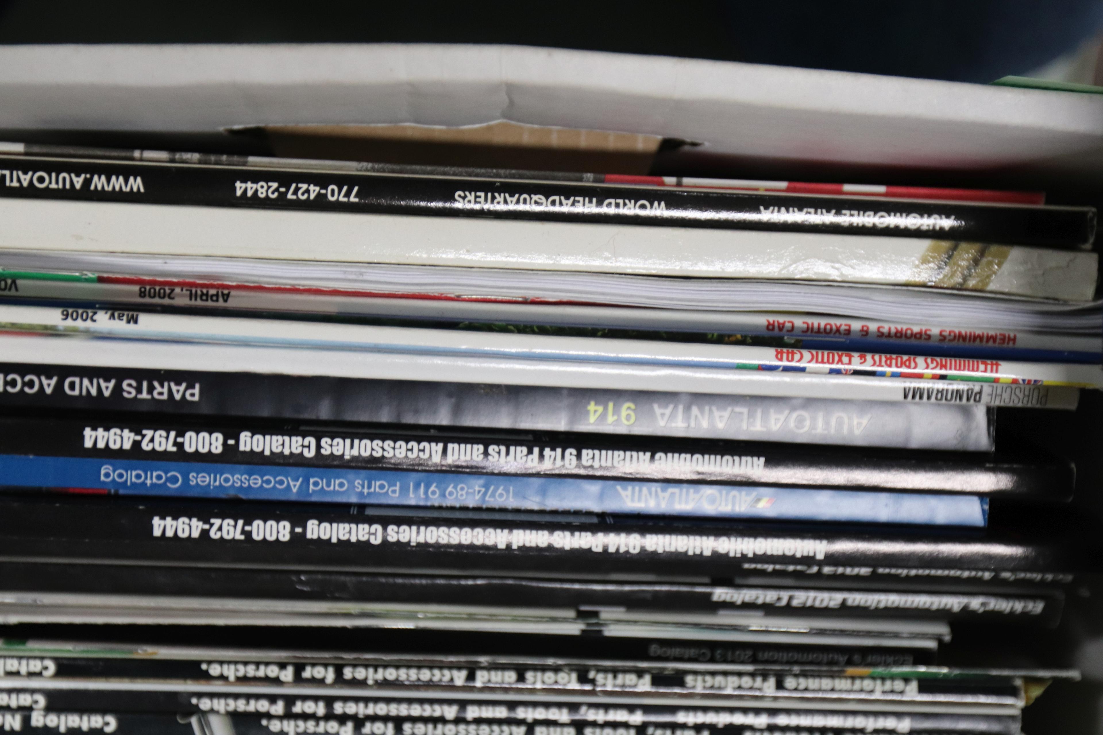 One box of automotive magazines