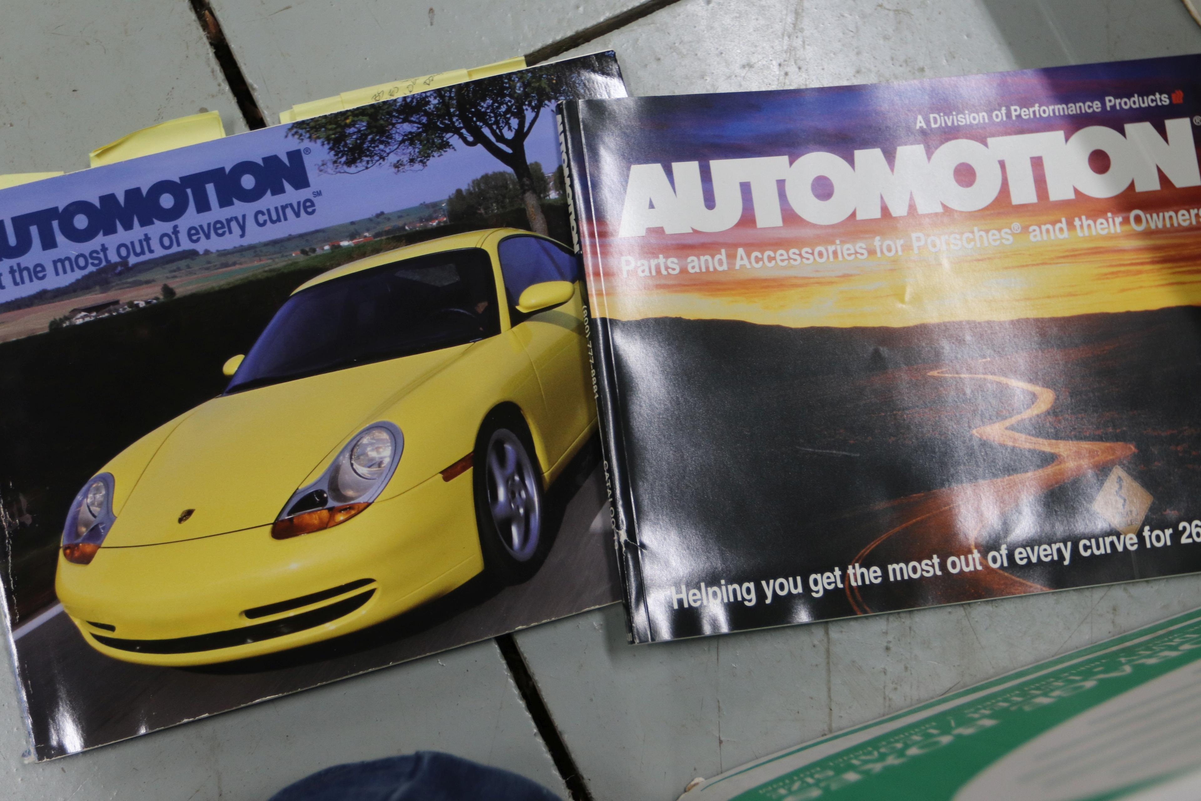 One box of automotive magazines
