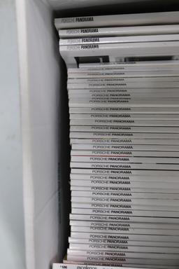 One box of Porsche Panorama and Excellence automotive magazines