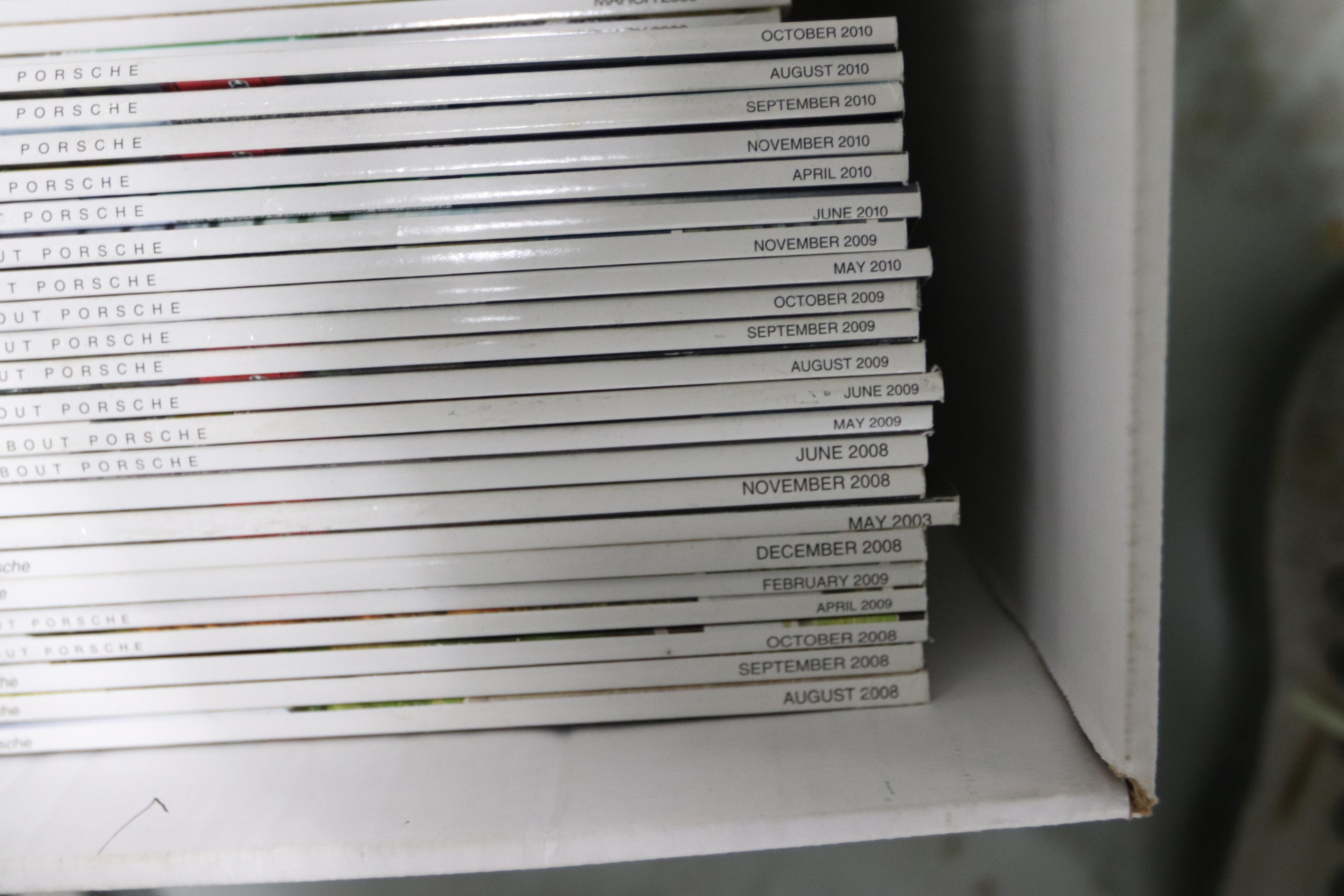 One box of Porsche Panorama and Excellence automotive magazines