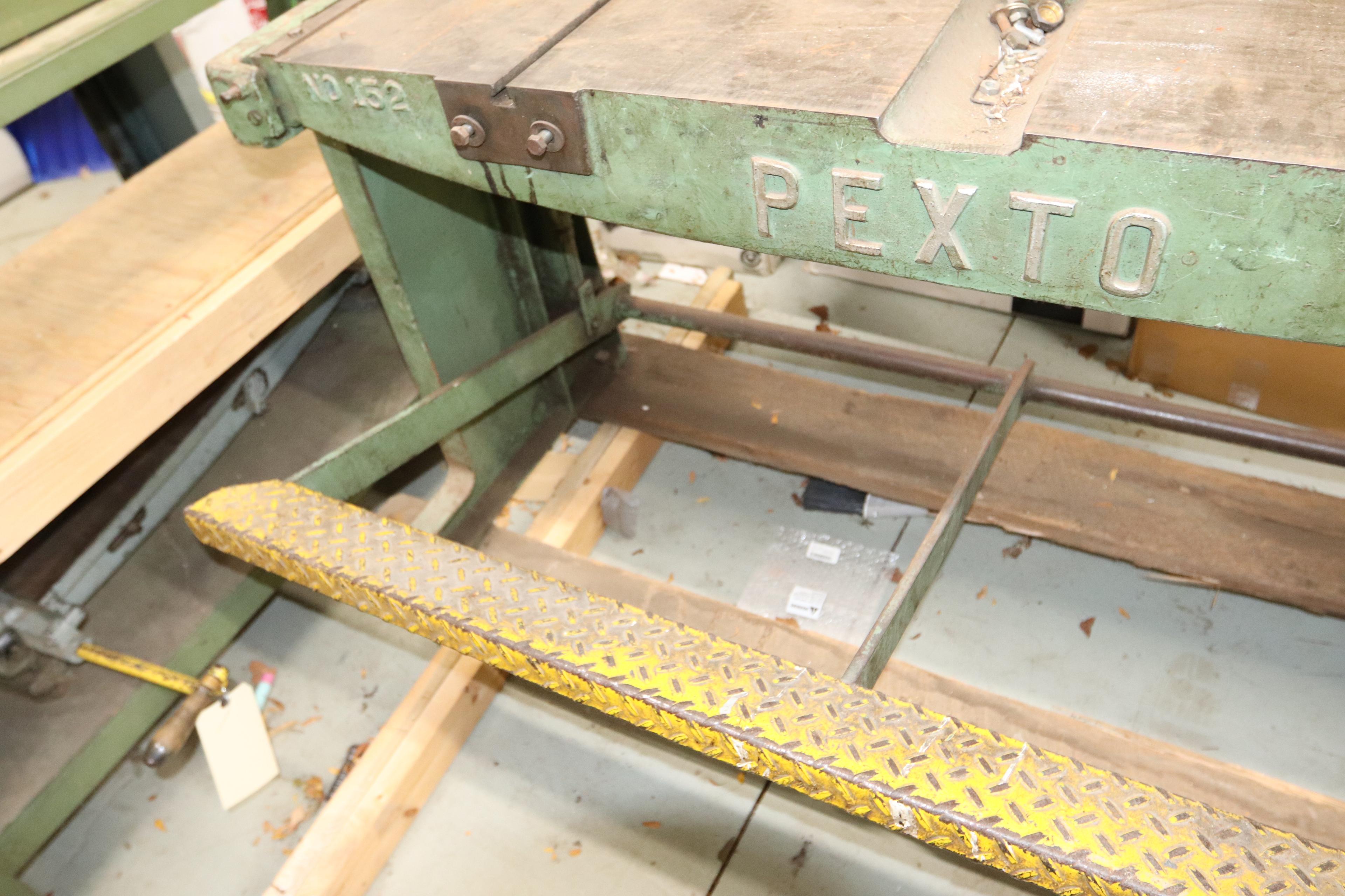 Peck Stow Wilcox sheet metal shear, 52½”, model 152-J, serial #11/59