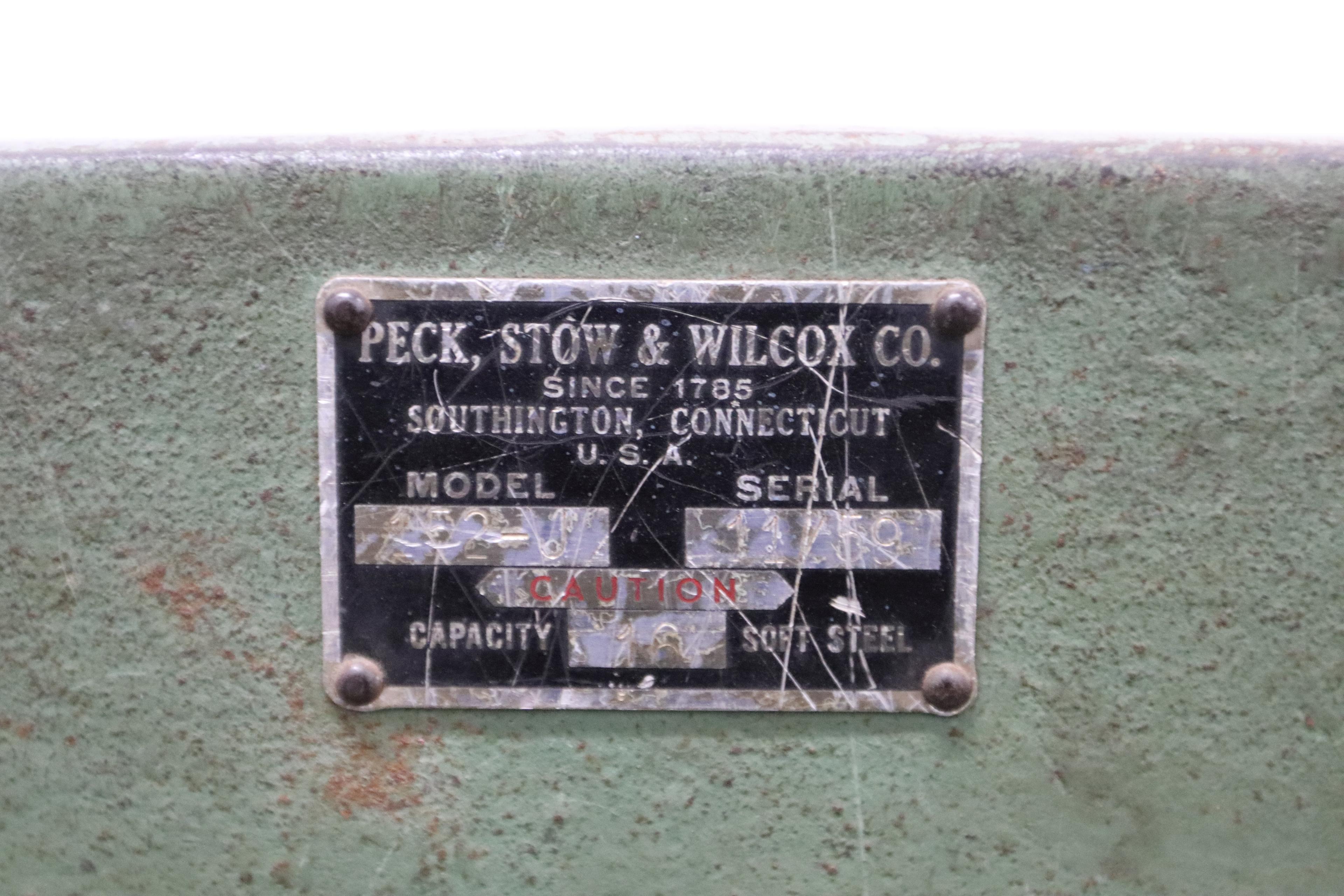 Peck Stow Wilcox sheet metal shear, 52½”, model 152-J, serial #11/59