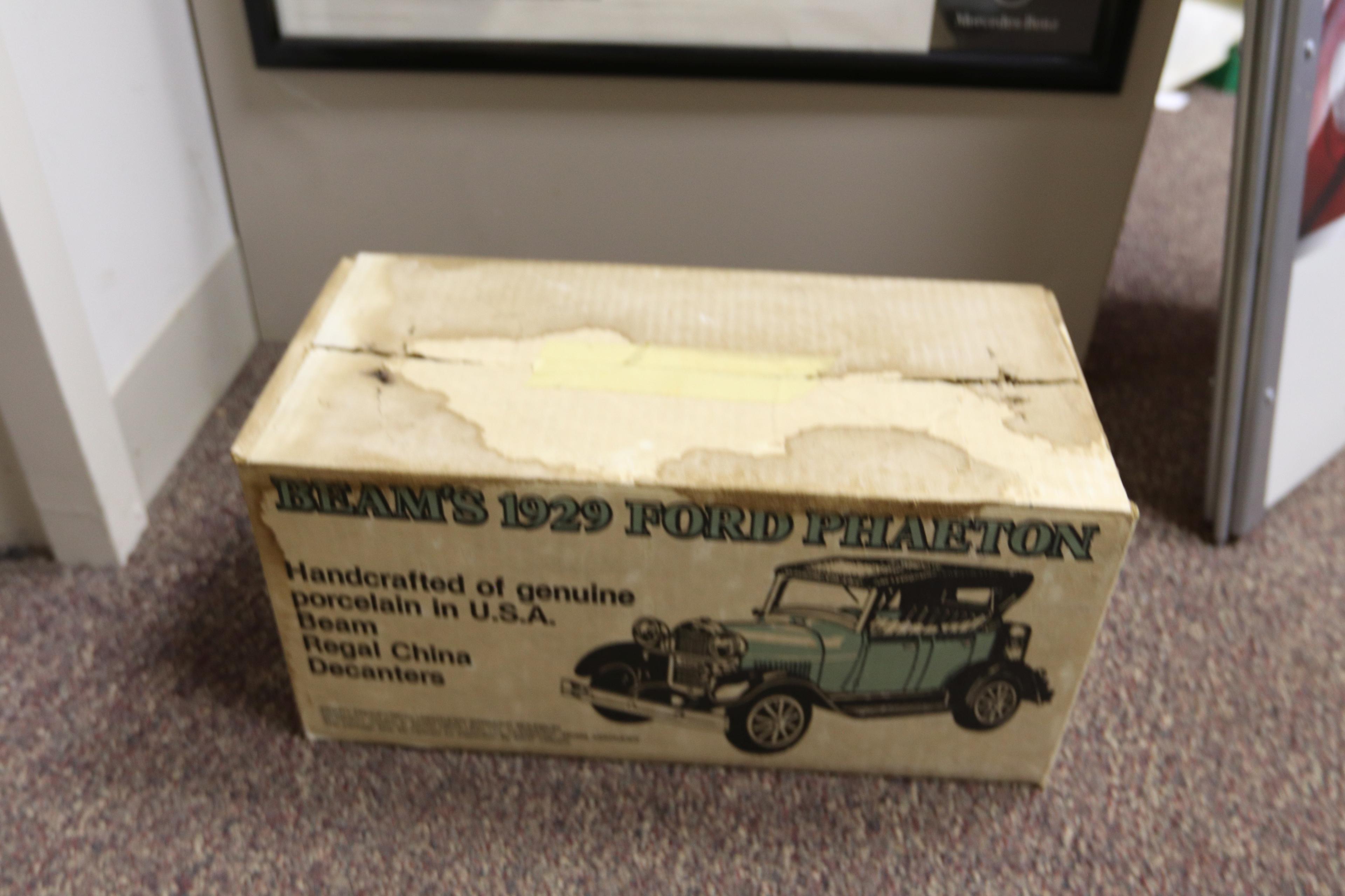 3 Vintage Jim beam car bottles