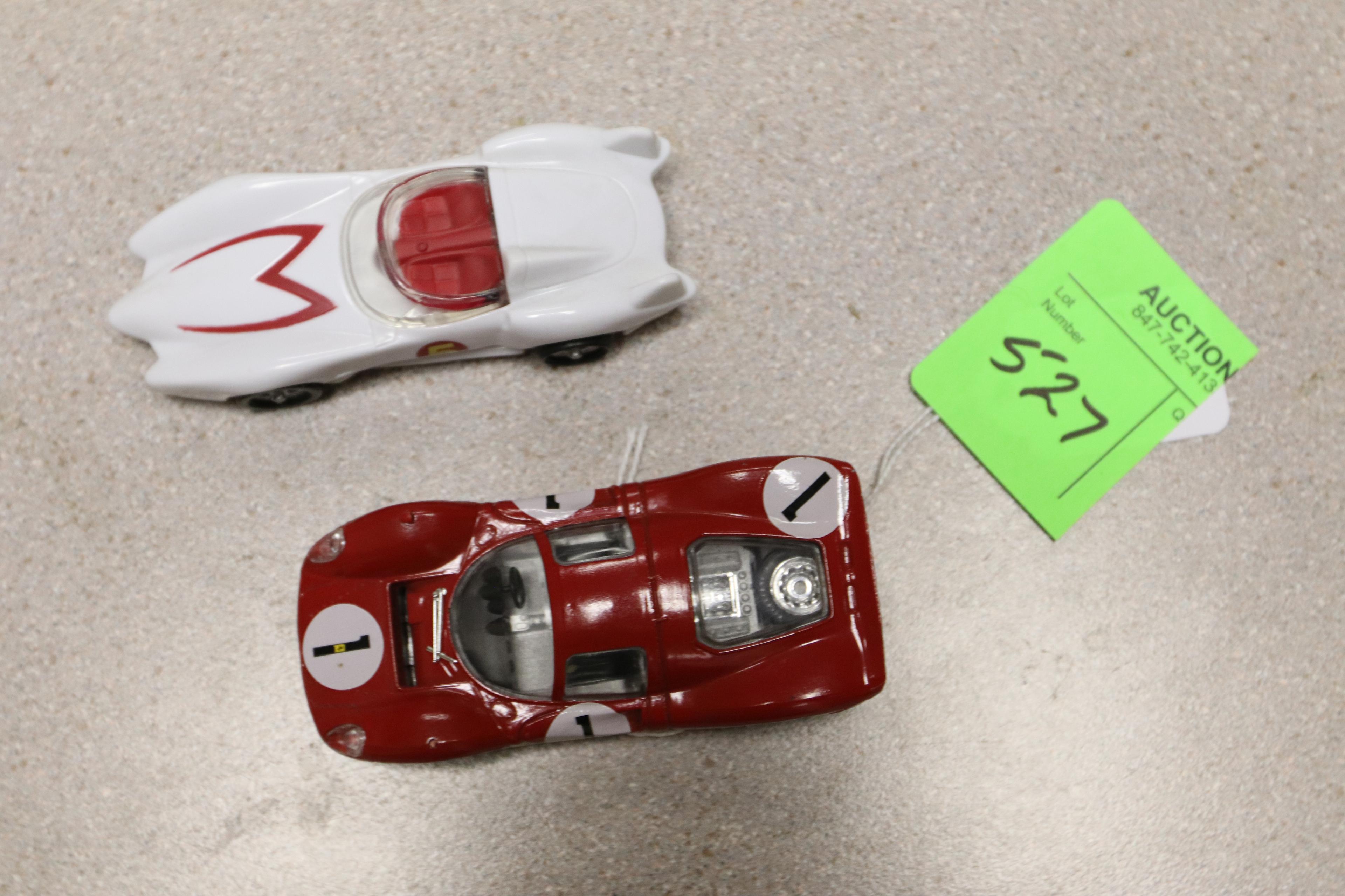 Speed Racer McDonald's toy and Brunn 1:43 scale diecast model car