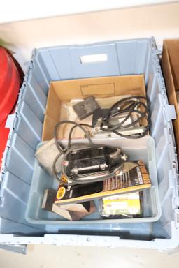 Sandpaper and abrasives, Weller sander, model 700, and a Sears sander polisher, model 110.646S