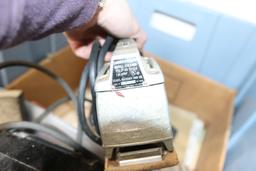 Sandpaper and abrasives, Weller sander, model 700, and a Sears sander polisher, model 110.646S