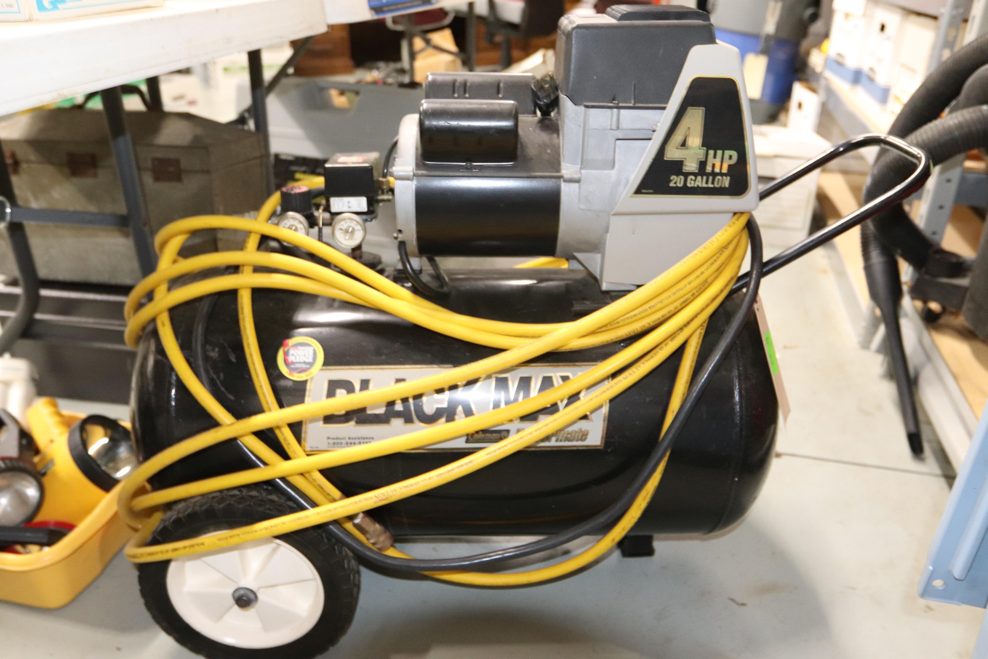 Coleman Blackhawk 4 hp 20-gallon air compressor