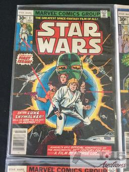 Marvel Star Wars Comic Books, Issues No. 1-6 Consecutive