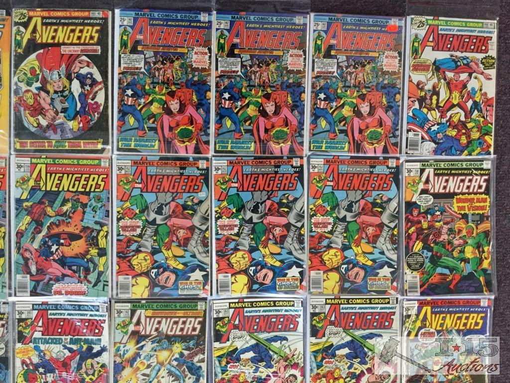 Marvel... 51 Copies The Avengers Issue No. 143 - No. 188 Not Consecutive