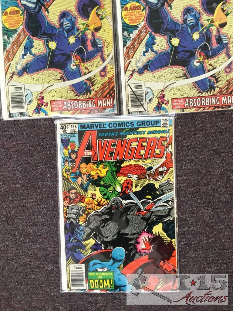 Marvel... 51 Copies The Avengers Issue No. 143 - No. 188 Not Consecutive