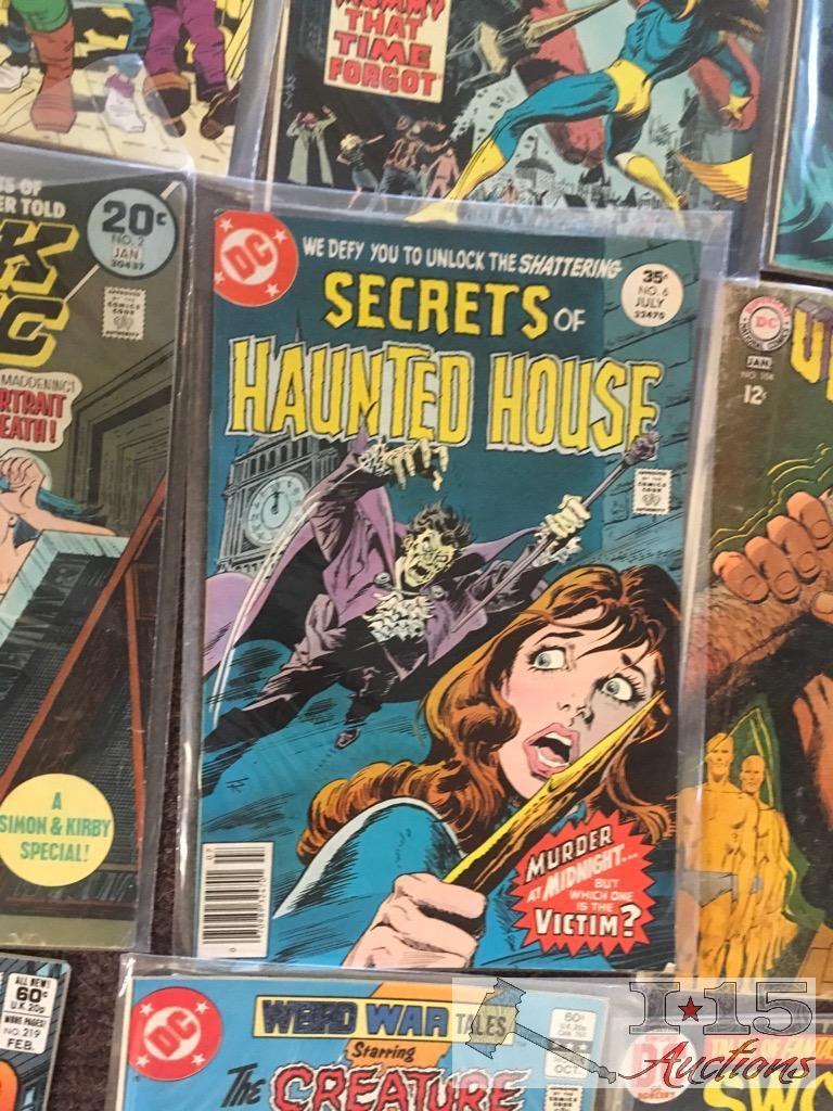 34 Man hunter, Dingbats, Dr. Fate, Assassin, Outsiders, Starman, Black Magic, ect
