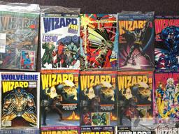 Approx. 66 Assorted Wizard comic book magazines