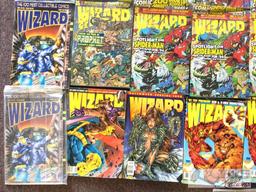 Approx. 66 Assorted Wizard comic book magazines