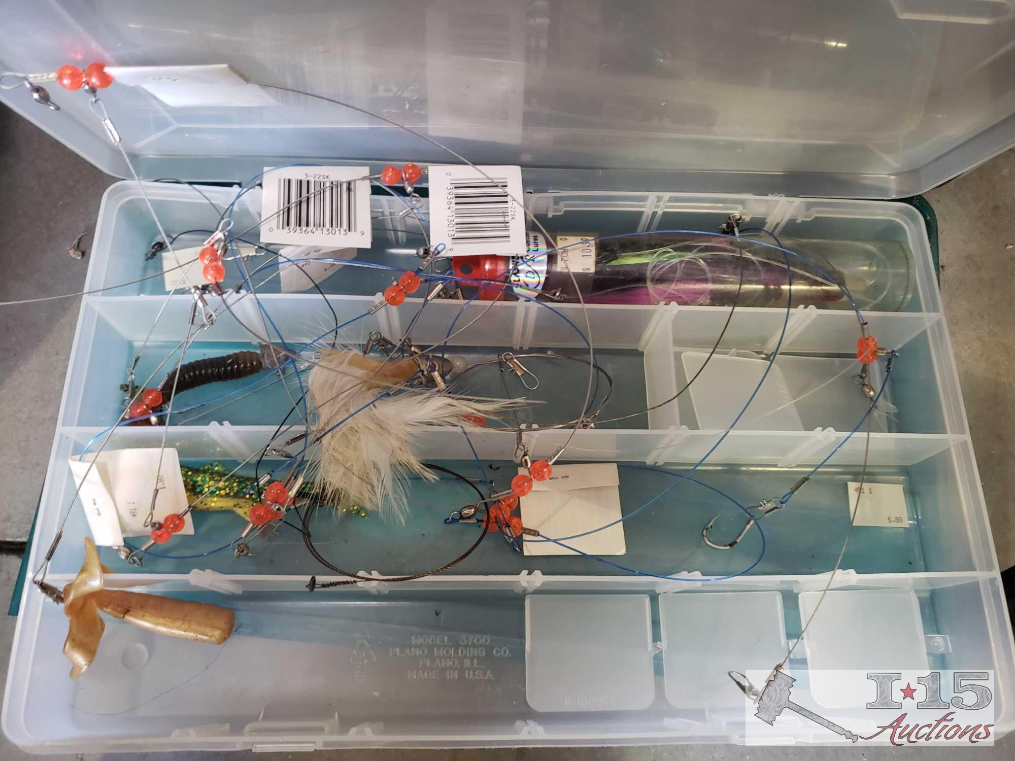 Tackle Boxes, Fishing Nets, Fishing Piles and Other Misc. Items