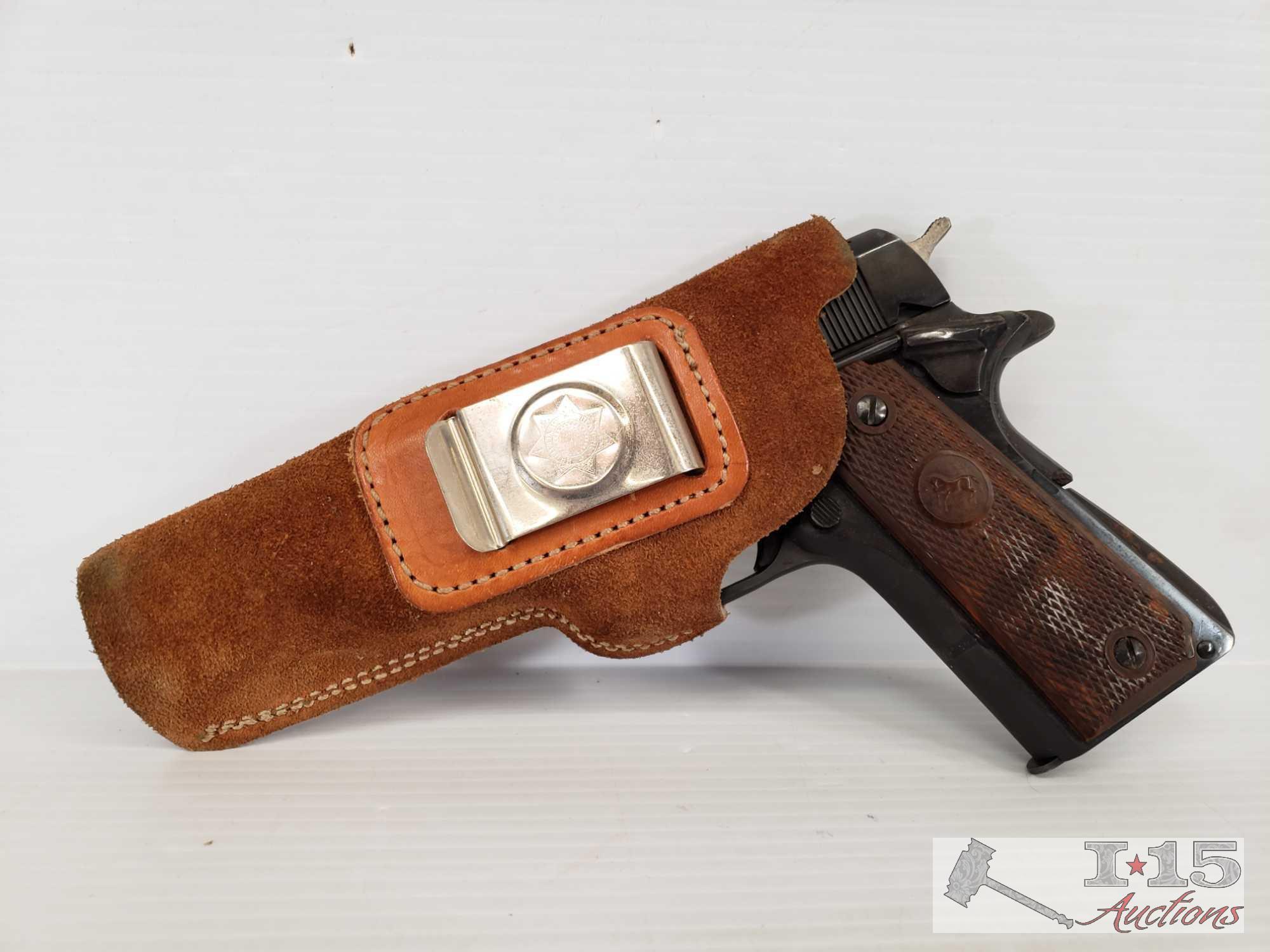 Colt Government Model .45 Pistol with Holster