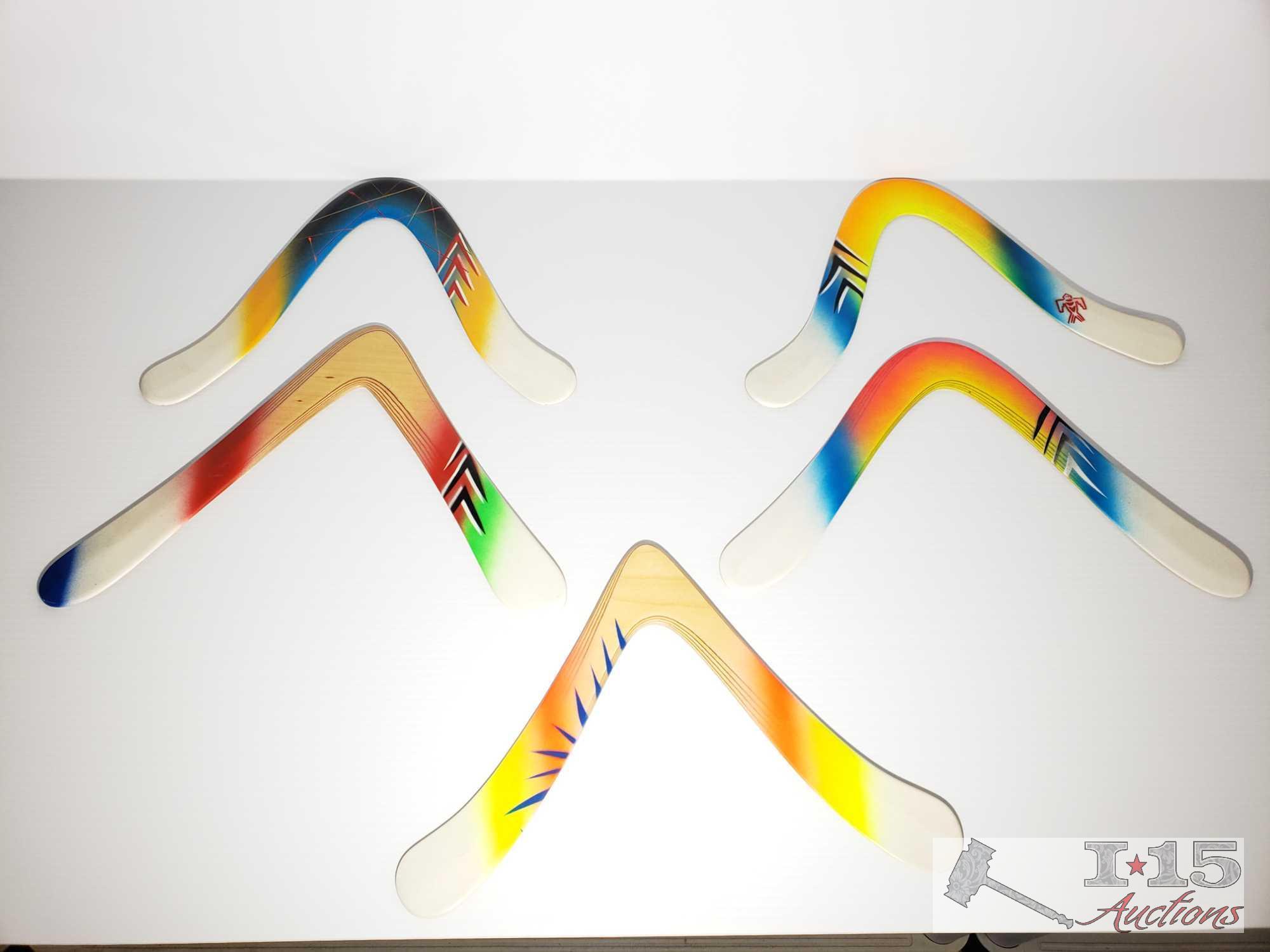 5 Colorado Boomerangs Handcrafted by Jim Mayfield