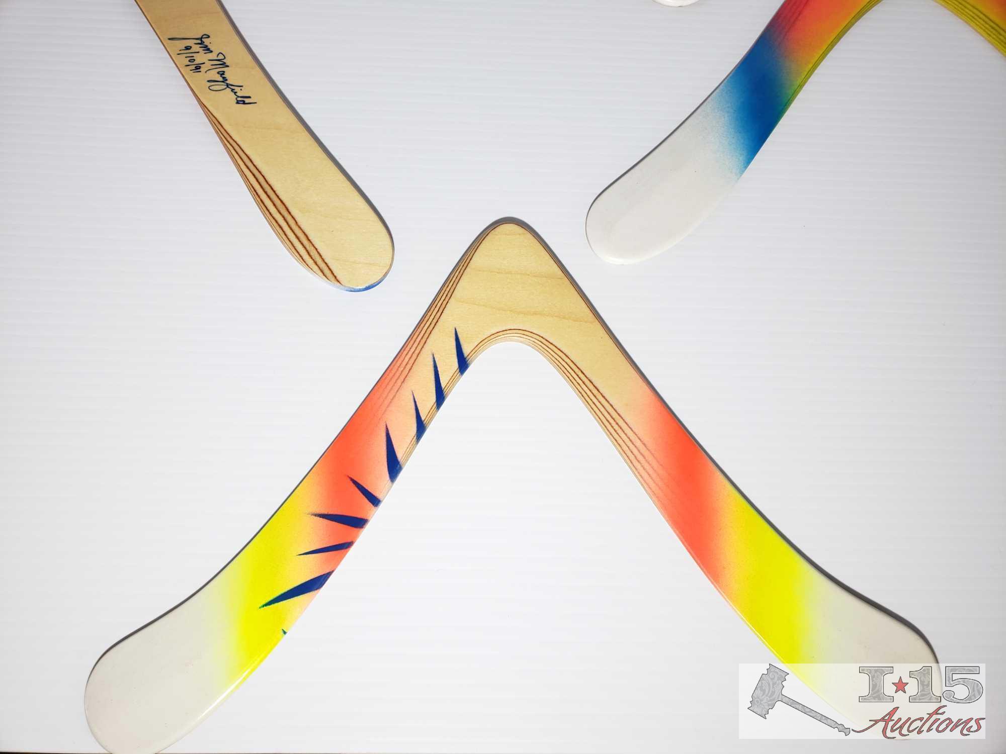 5 Colorado Boomerangs Handcrafted by Jim Mayfield