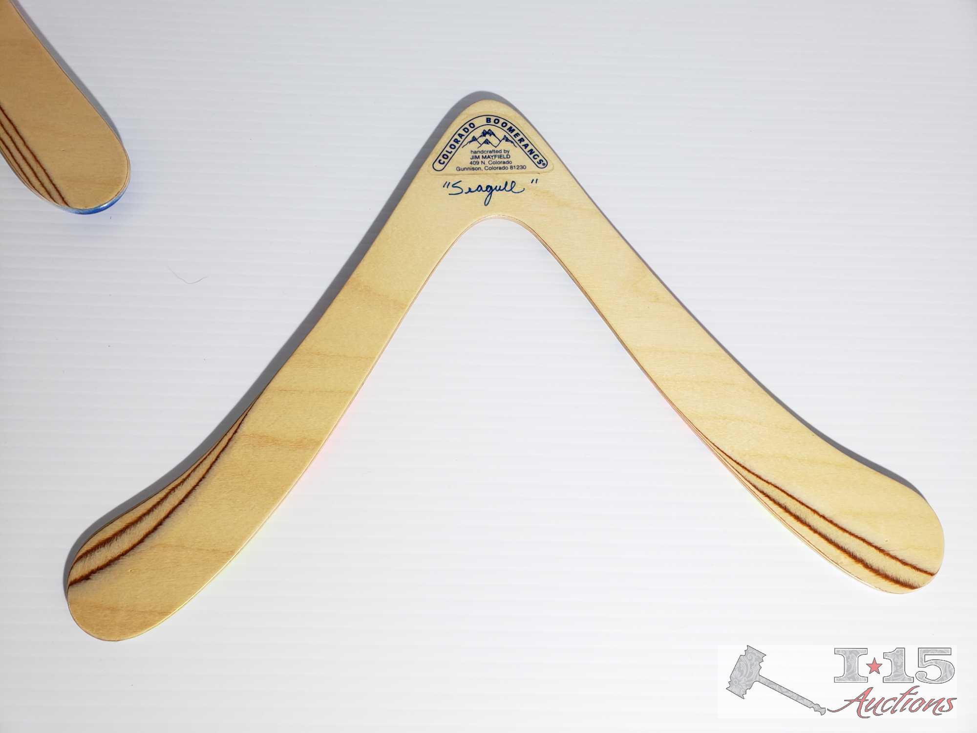 5 Colorado Boomerangs Handcrafted by Jim Mayfield