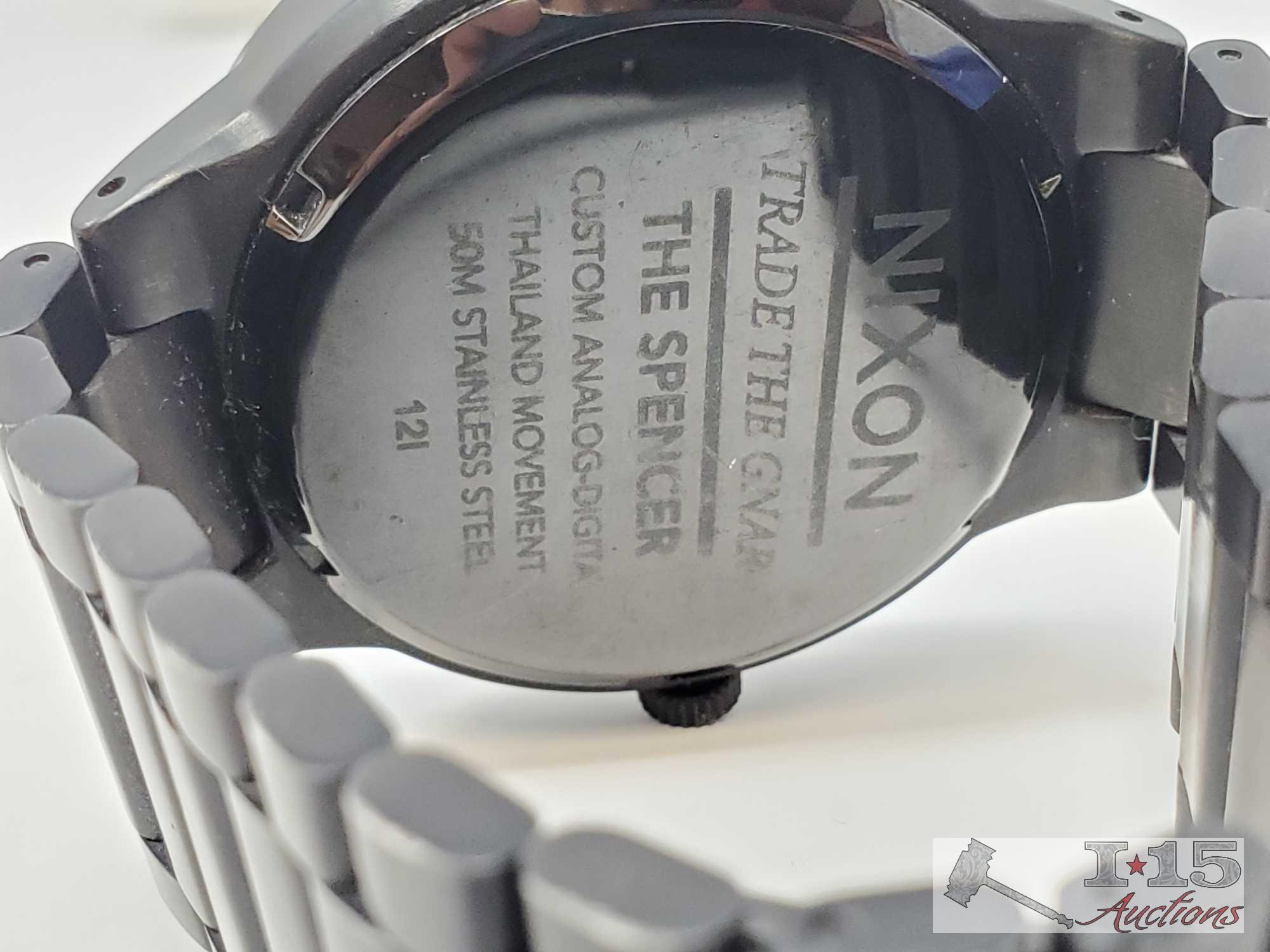 3 Watches Including Nixon and MVMNT