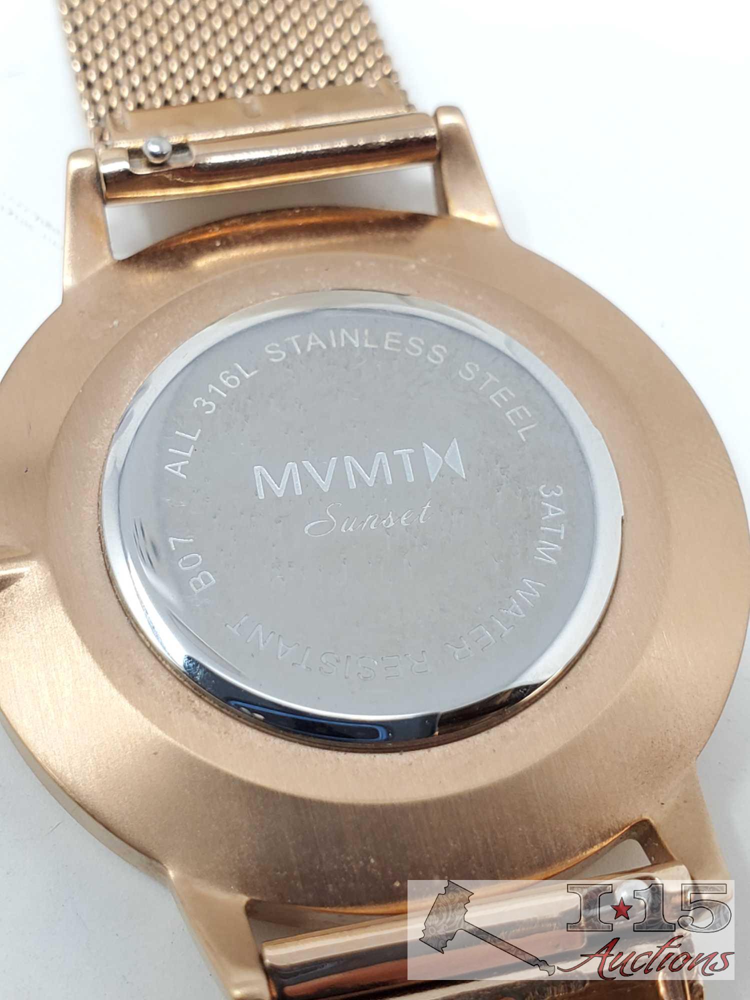 3 Watches Including Nixon and MVMNT