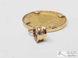 14k 2005 Panda Coin Pendant, 2g