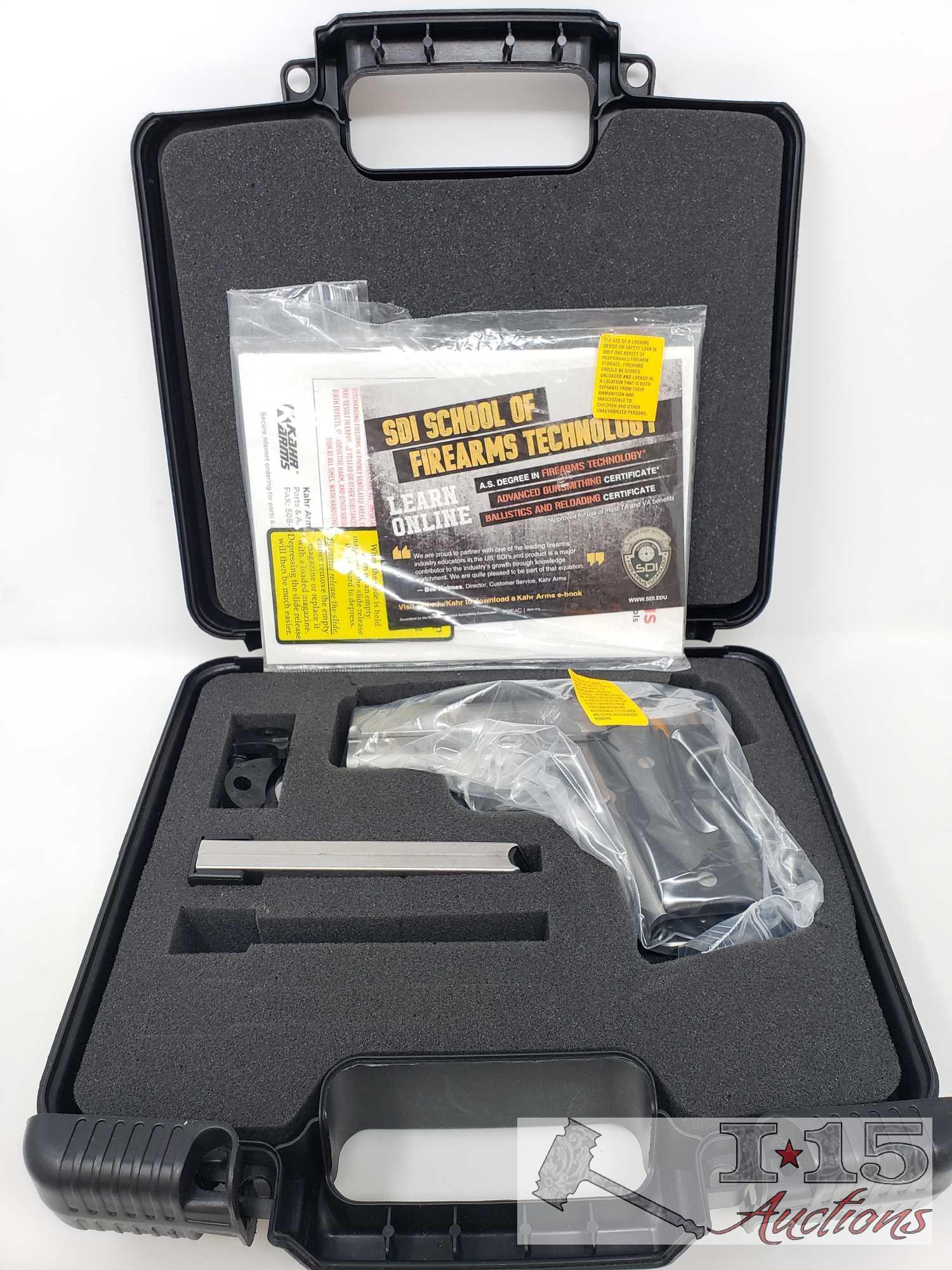 Kahr Arms K40 40S&W Semi-Automatic Pistol with 7 Round Magazine and Case, CA Transfer Available