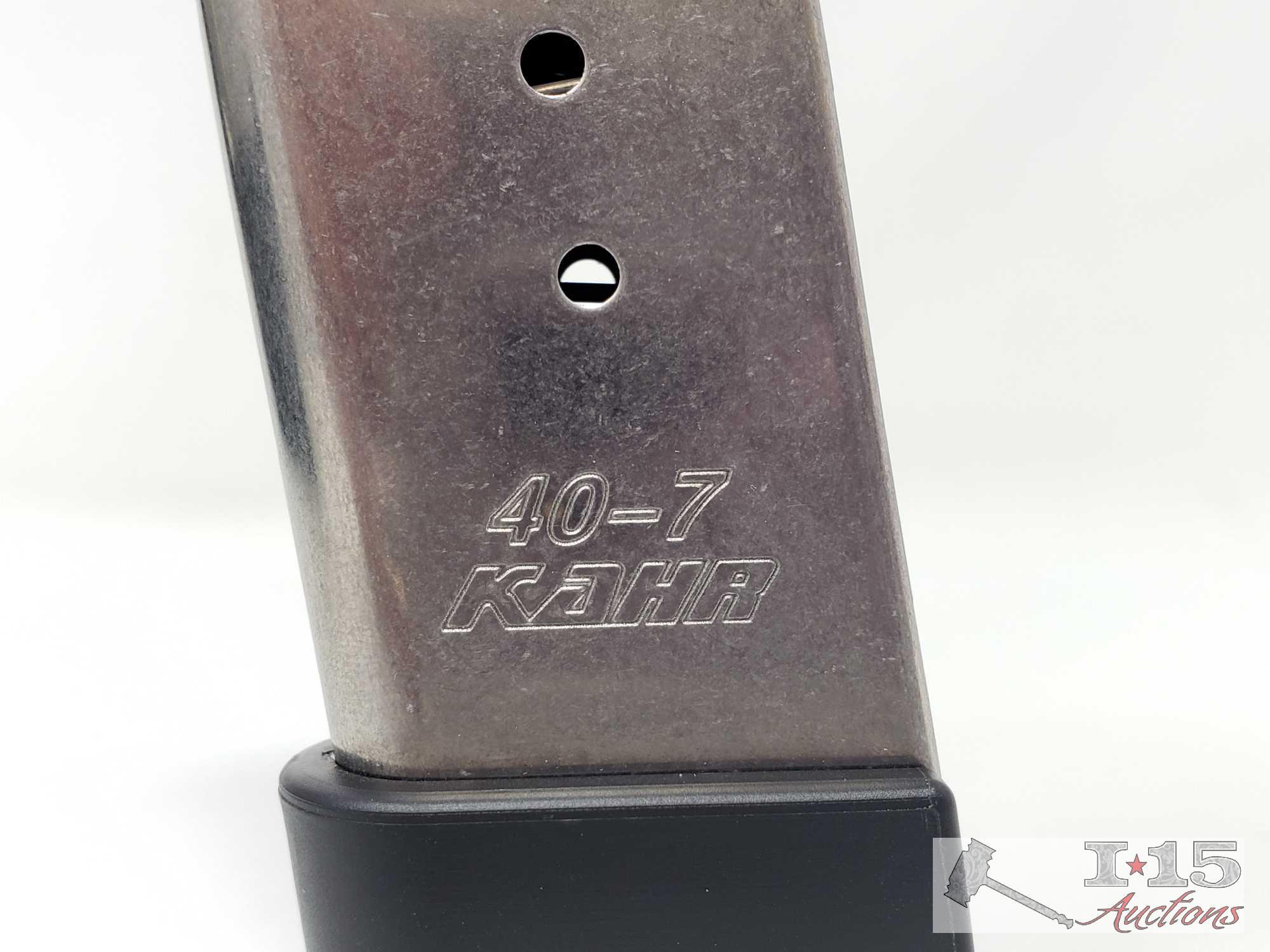 Kahr Arms K40 40S&W Semi-Automatic Pistol with 7 Round Magazine and Case, CA Transfer Available