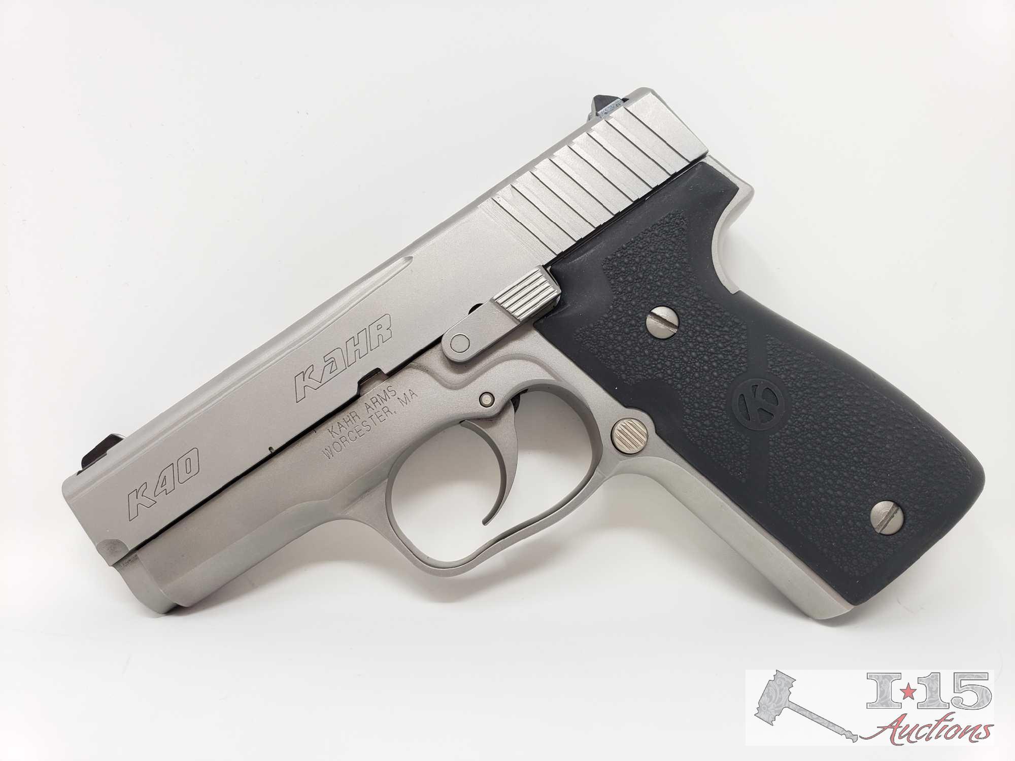 Kahr Arms K40 40S&W Semi-Automatic Pistol with 7 Round Magazine and Case, CA Transfer Available