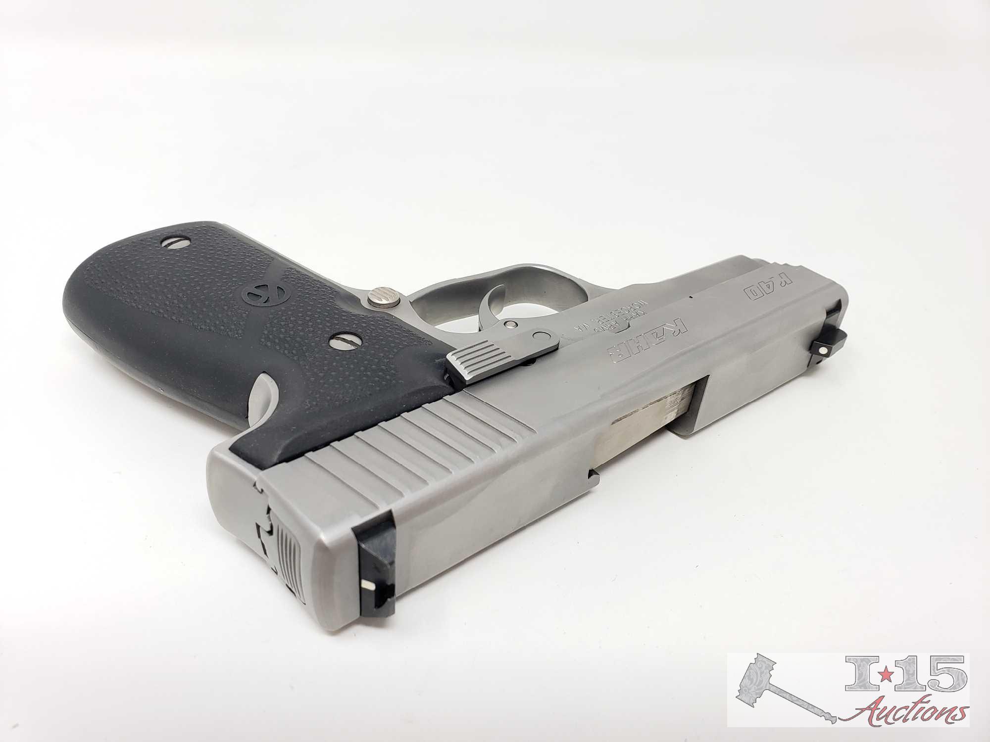 Kahr Arms K40 40S&W Semi-Automatic Pistol with 7 Round Magazine and Case, CA Transfer Available