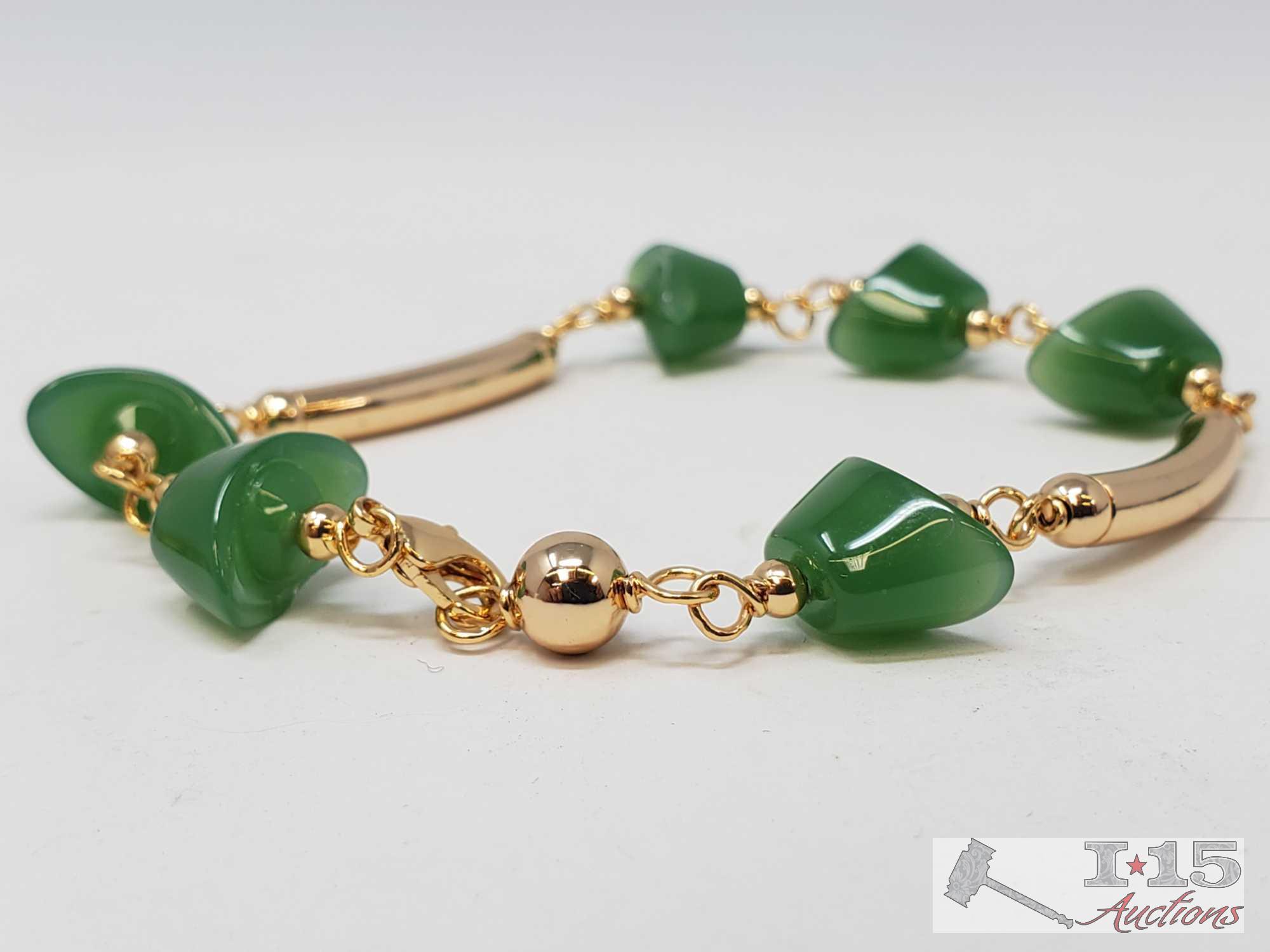 10k Gold Bracelets and Ring 69.5g