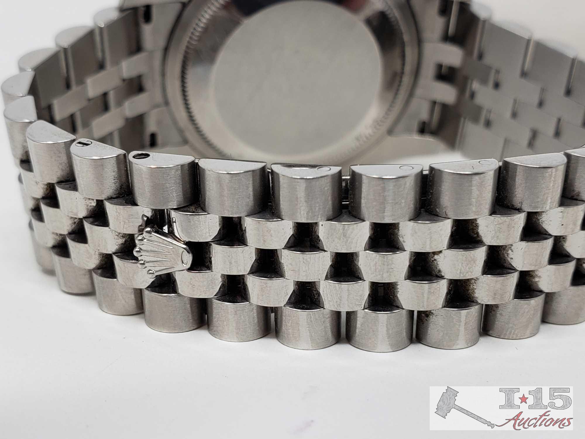 Authenticated Rolex Datejust 36 Bluedial Fluted Bezel Jubilee Bracelet Watch 16234 Est. $9,800.00