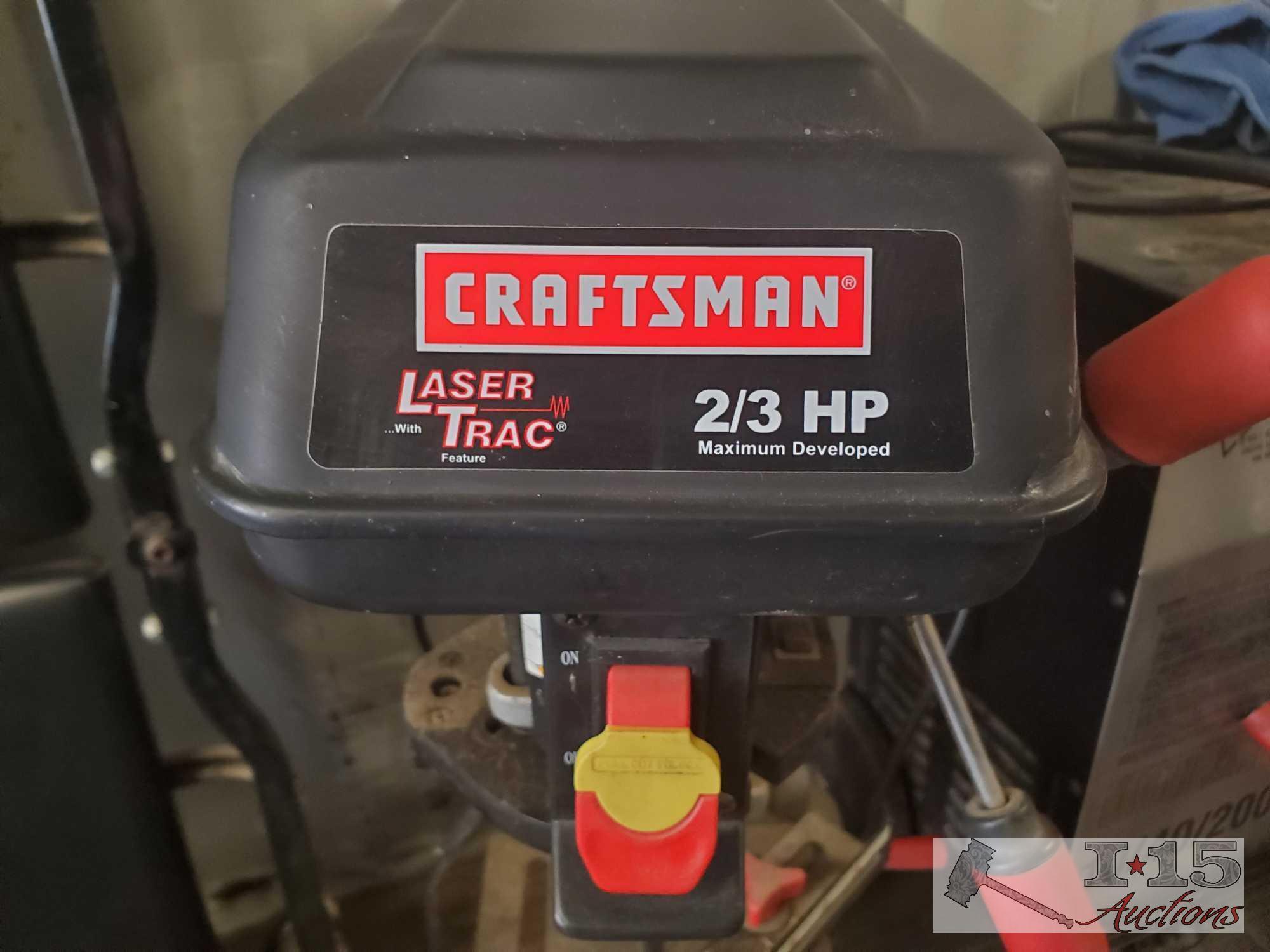 Craftsman 2/3 HP 10" Drill Press with Laser Trac