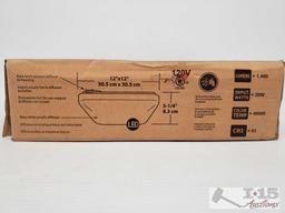 Eight Various Sized LED light fixtures