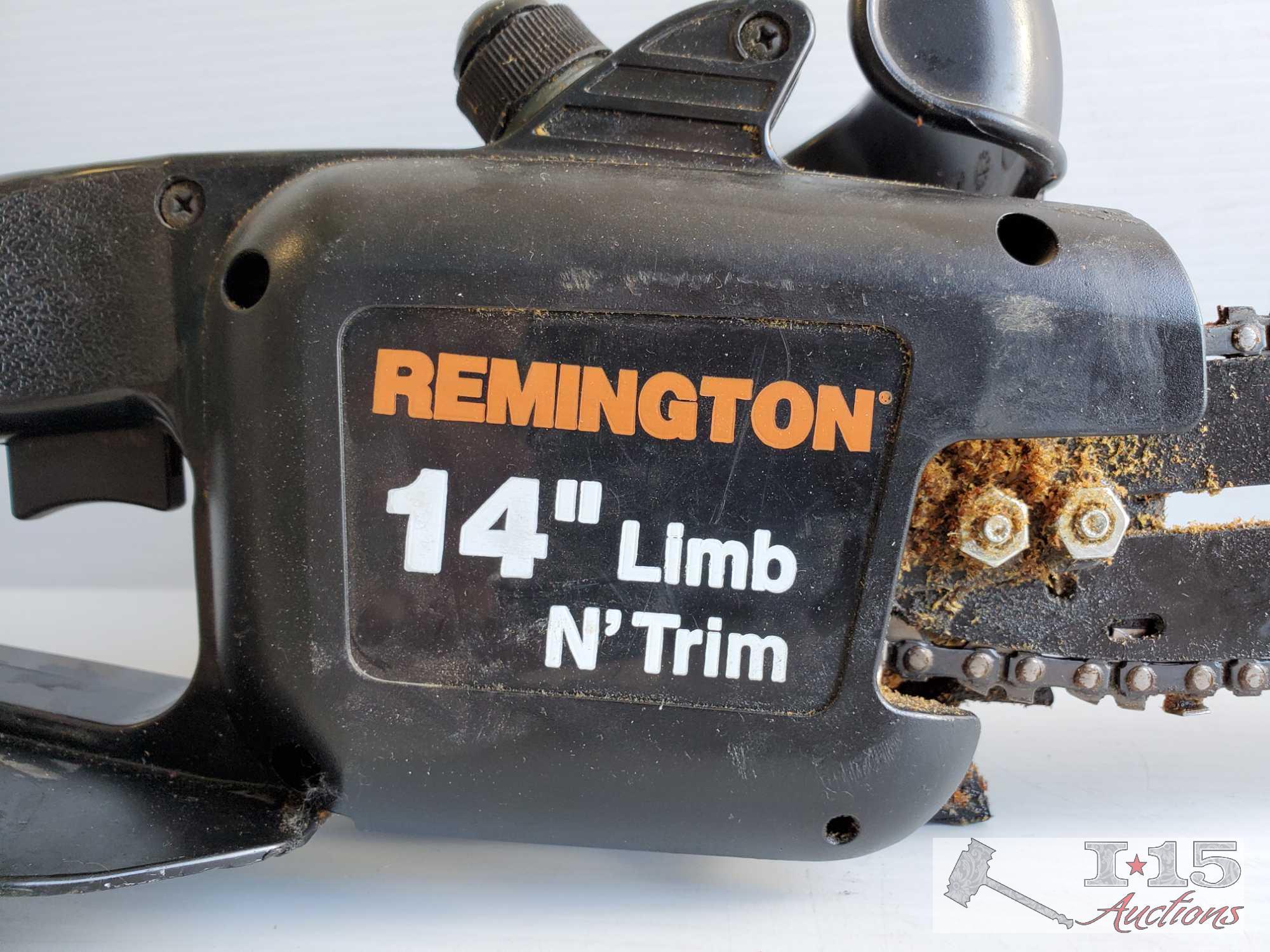 Remington 14" Limb n' Trim Chainsaw and Black & Decker Alligator