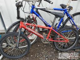 Diamondback, Specialized, and one other bike