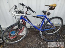 Diamondback, Specialized, and one other bike