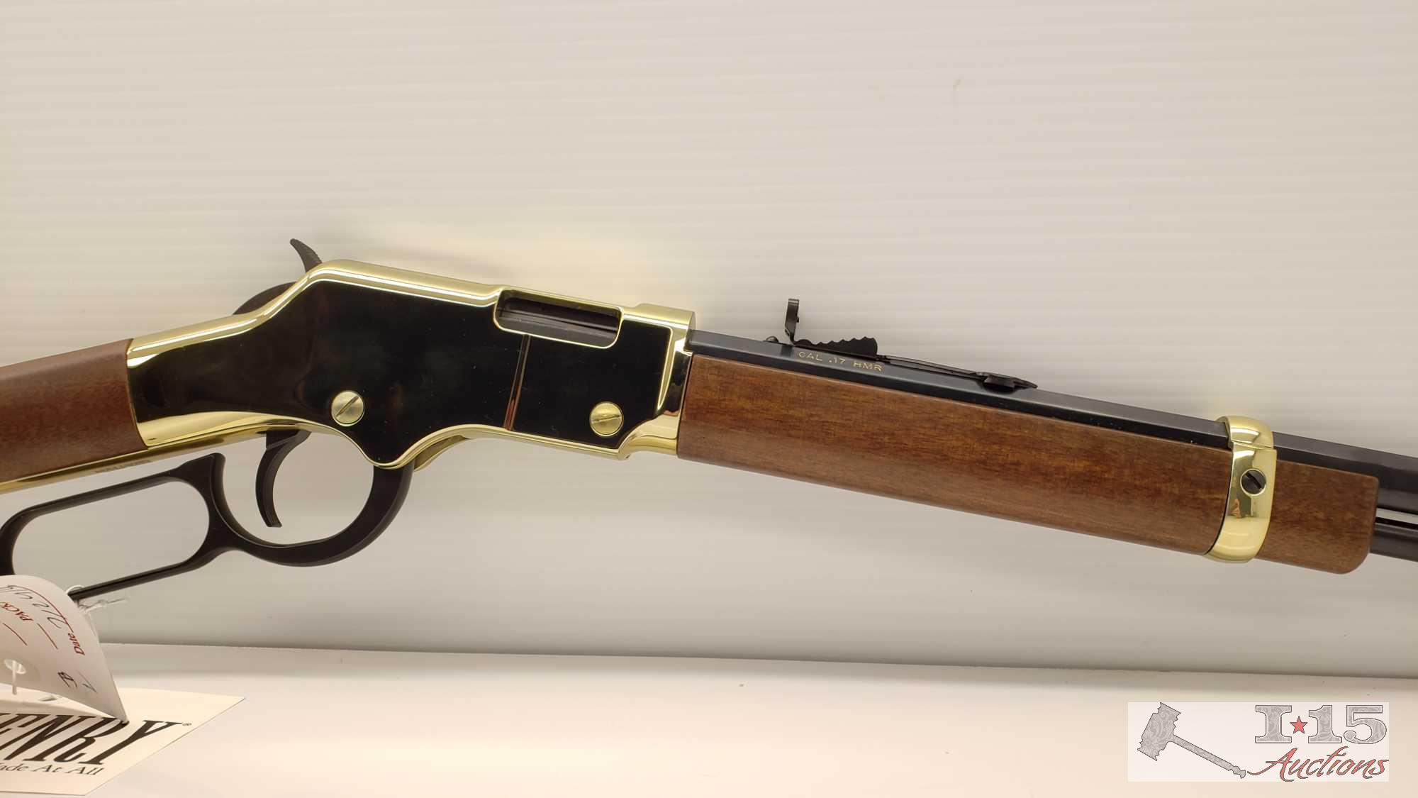 New, Henry Repeating Arms Golden Boy .17HMR Model: H004v