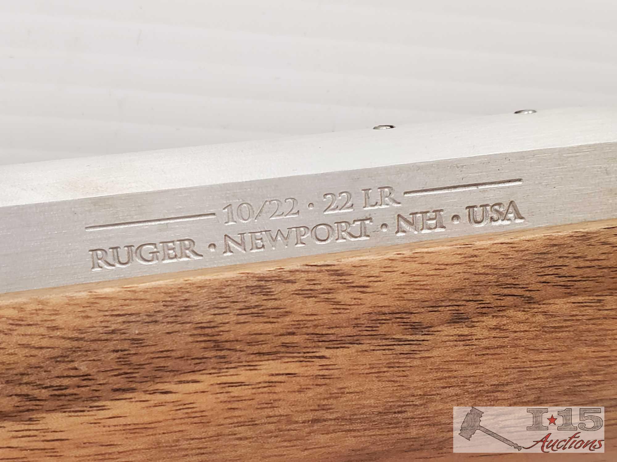 Ruger 10/22 .22lr "American Farmer" Wood Carved Rifle in Box