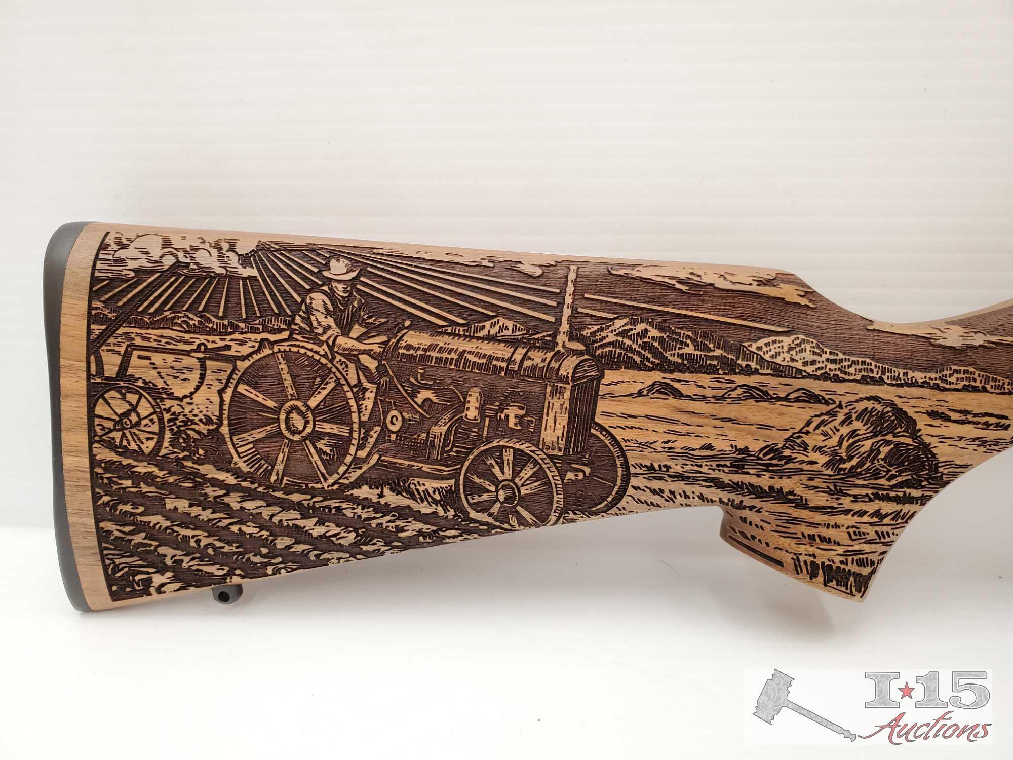 Ruger 10/22 .22lr "American Farmer" Wood Carved Rifle in Box