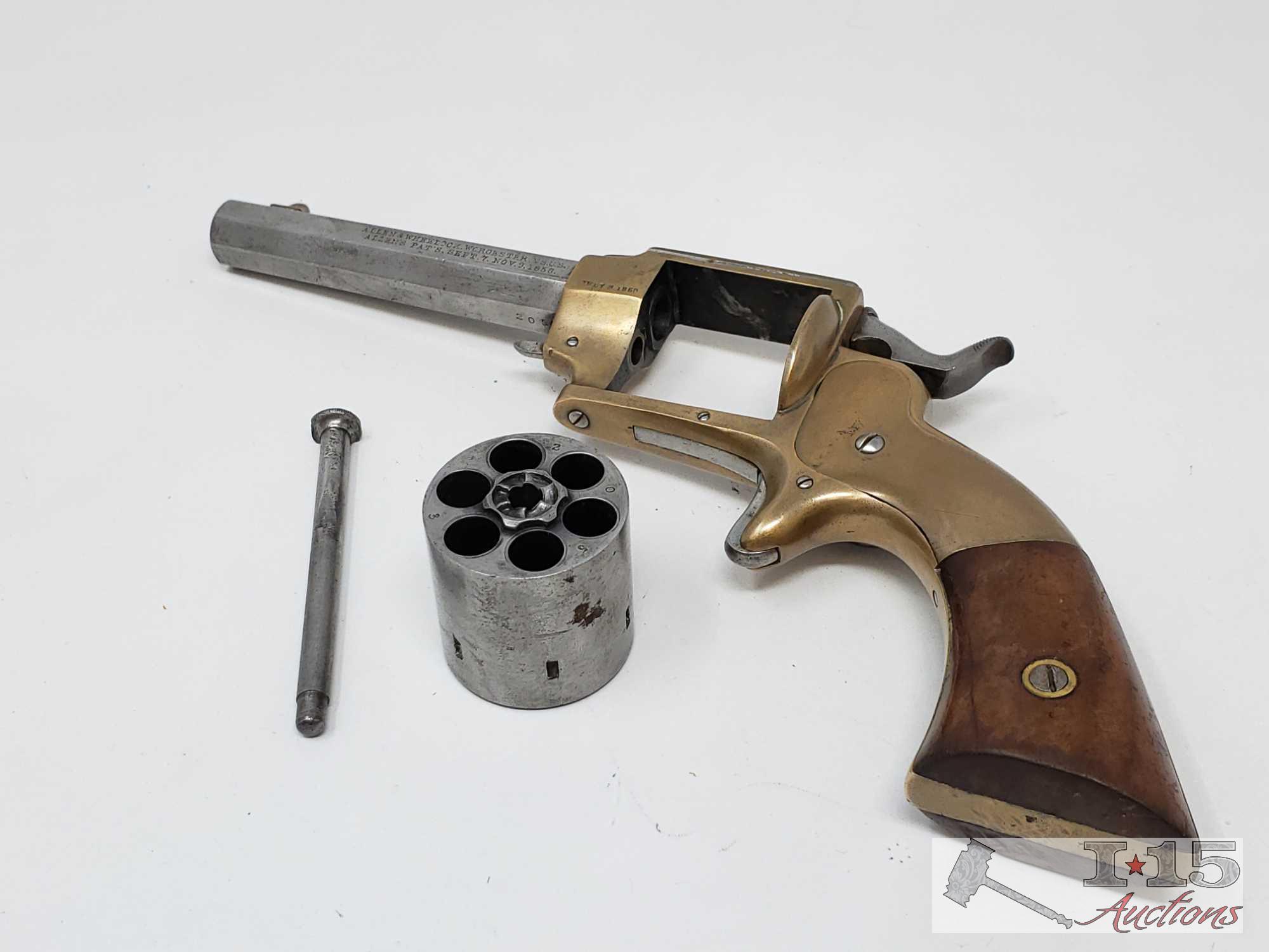 Allen & Wheelock Side Hammer .32 short Revolver