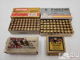 Mixes lot of 30 luger and 32