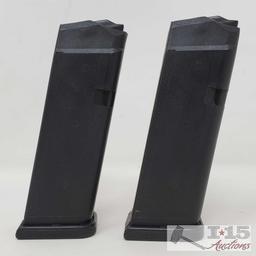 2 Glock .9mm 14 Round Magazine