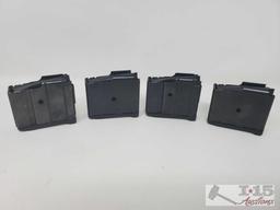 4 Ruger 7.62x39 Cal 5 Round Magazines