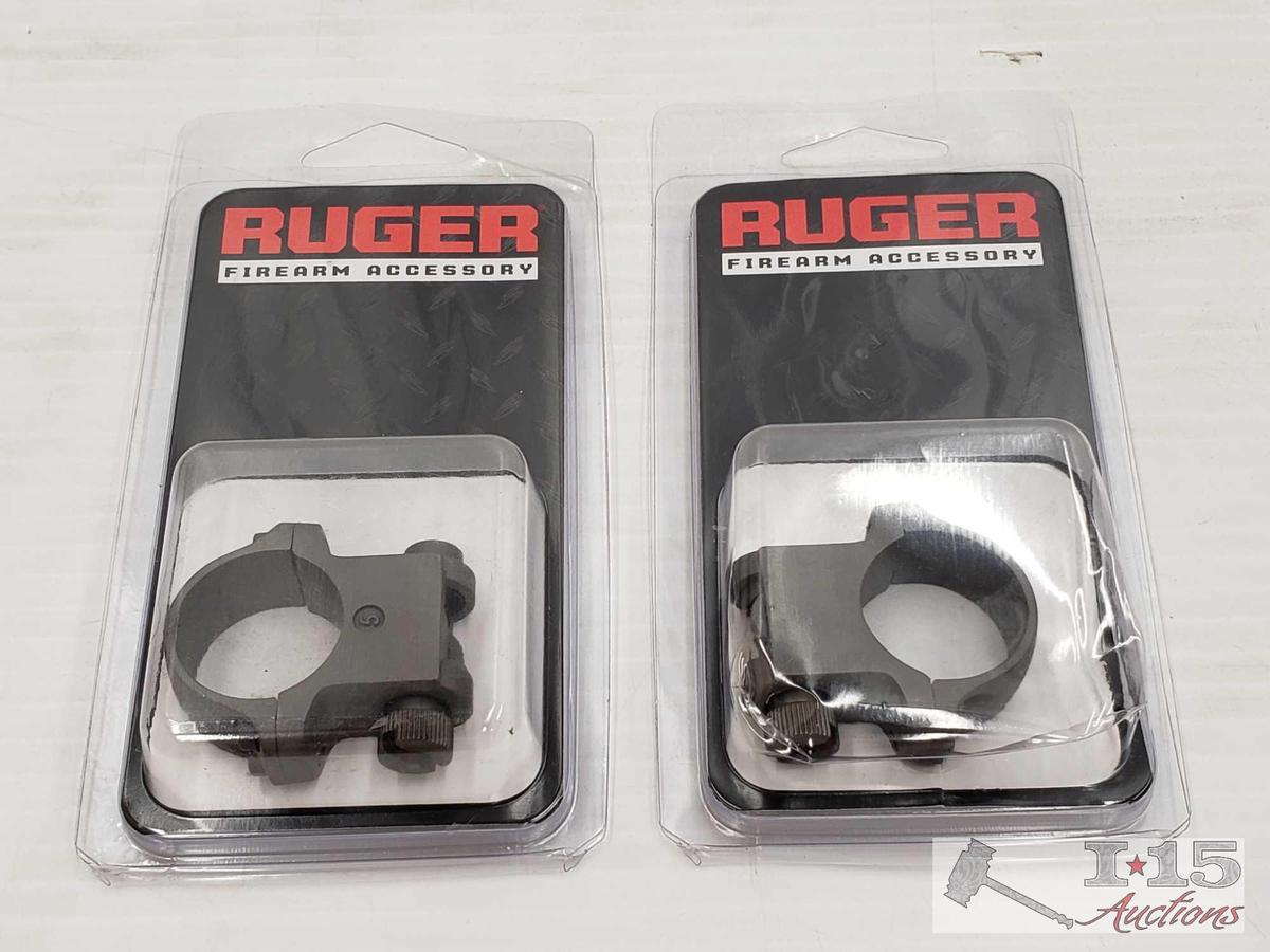 2 Brand New Ruger Firearm Clam Shell Scope Ring