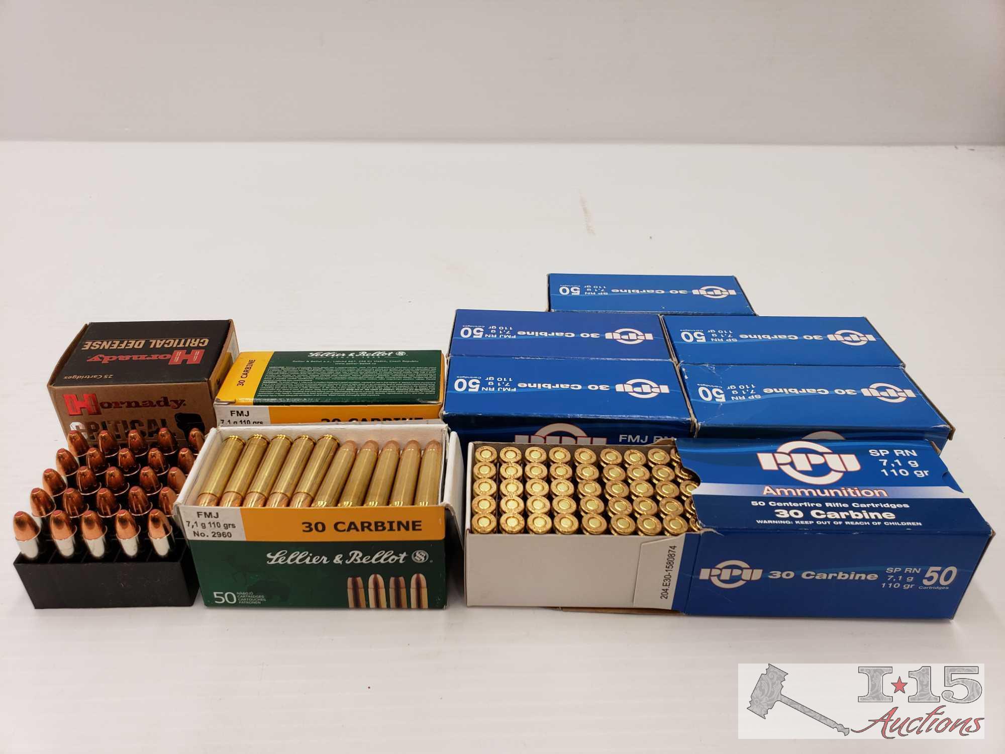 Approx 425 Rounds of 30 CARBINE