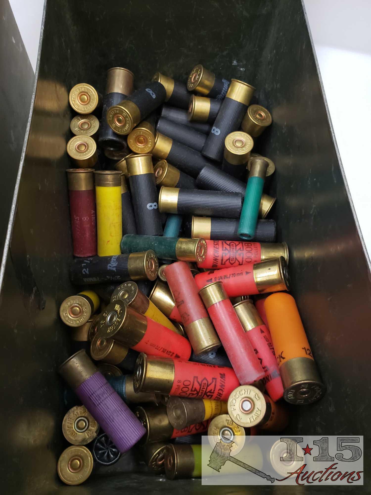 Two Ammo Cans with 12ga, 16ga, 28g and 410ga