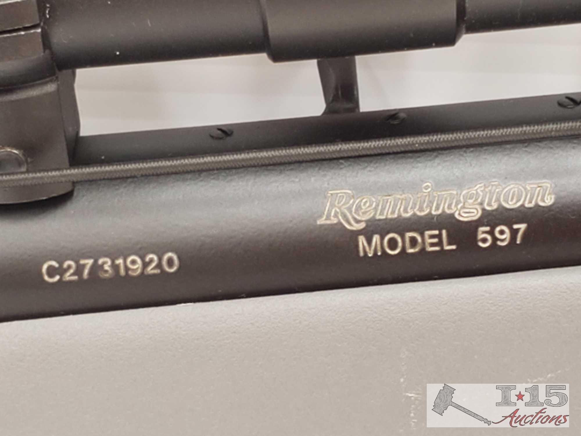 Remington 597 .22lr Semi-Auto Rifle with Scope