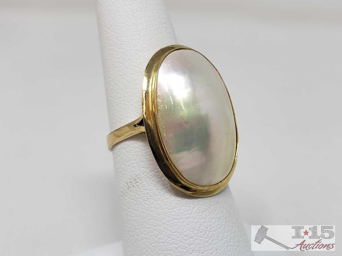 14k Gold Ring Weighs Approx 3.5g