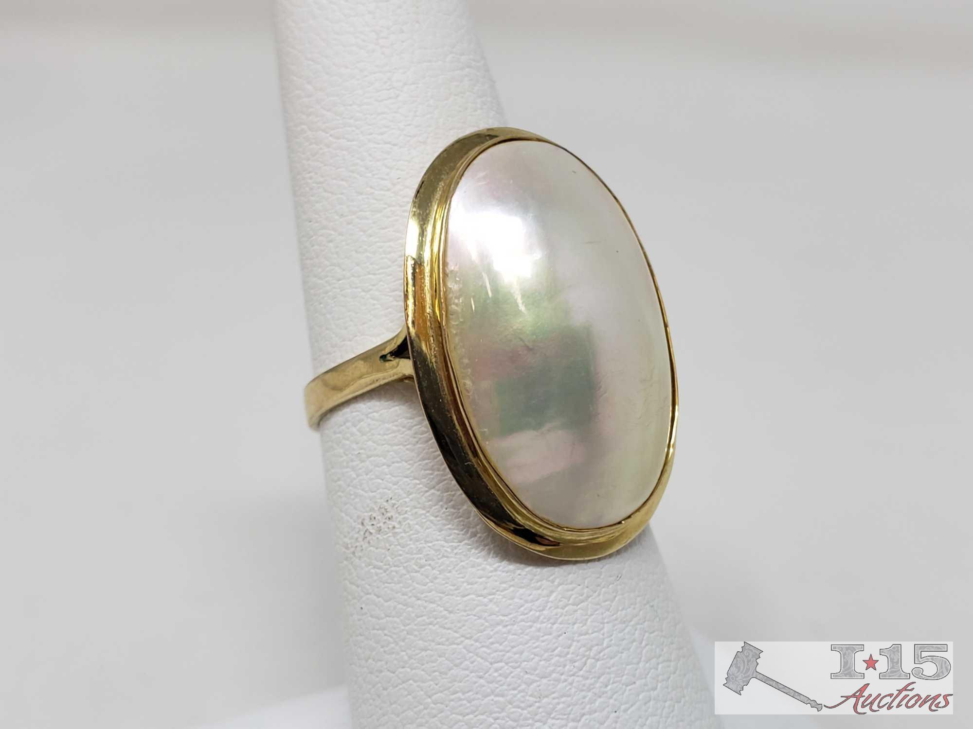 14k Gold Ring Weighs Approx 3.5g